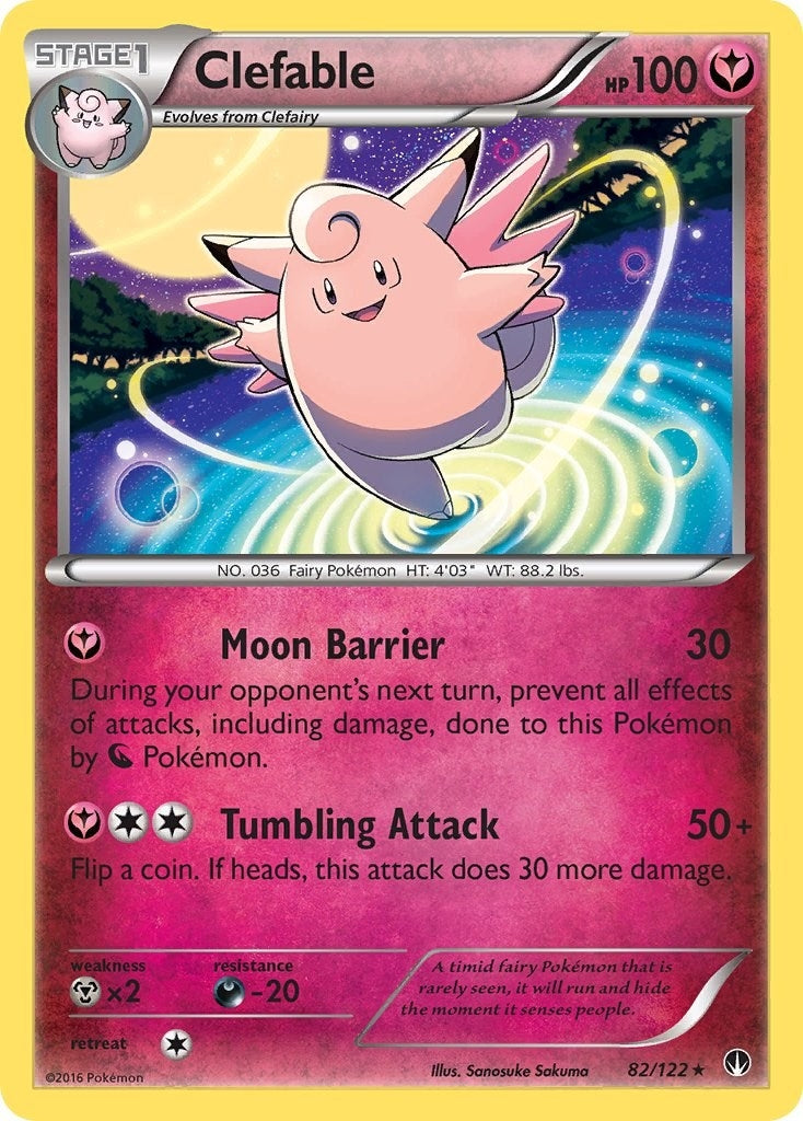 Image for Clefable (82/122) (BKP) - Pokemon
