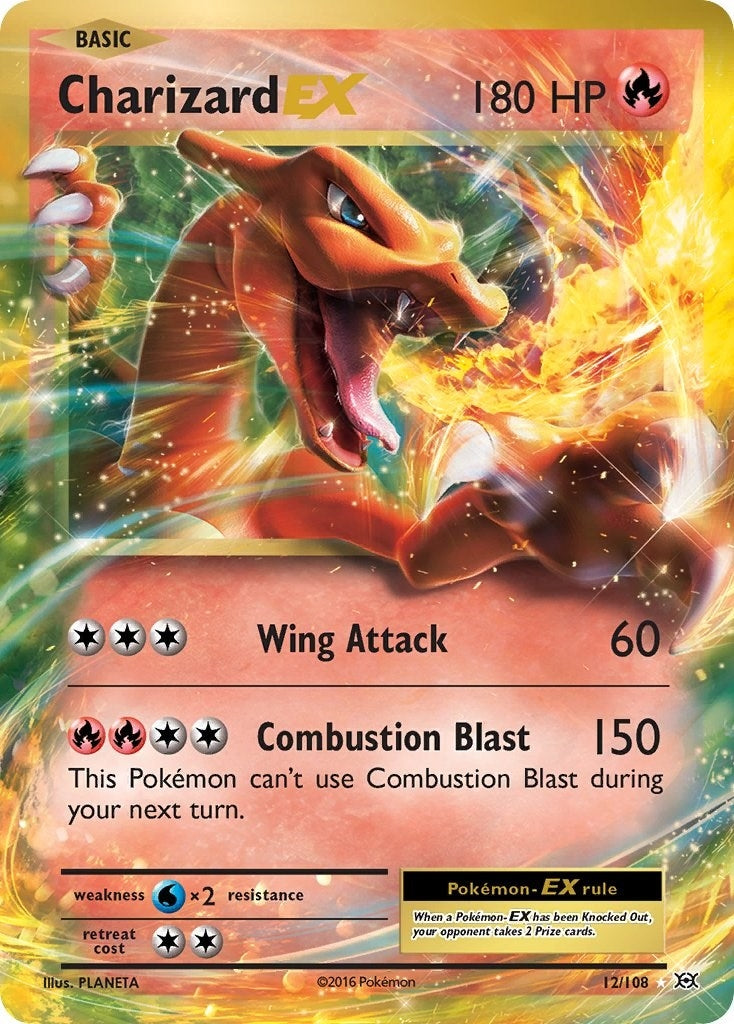 Image for Charizard EX (12/108) (EVO) - Pokemon
