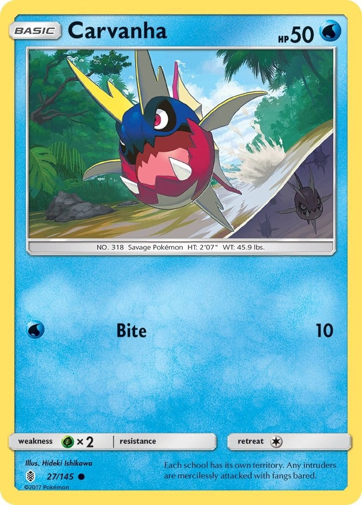 Image for Carvanha (27/145) (SM02) - Pokemon