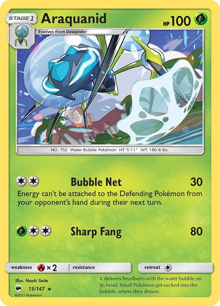 Image for Araquanid (15/147) (SM03) - Pokemon