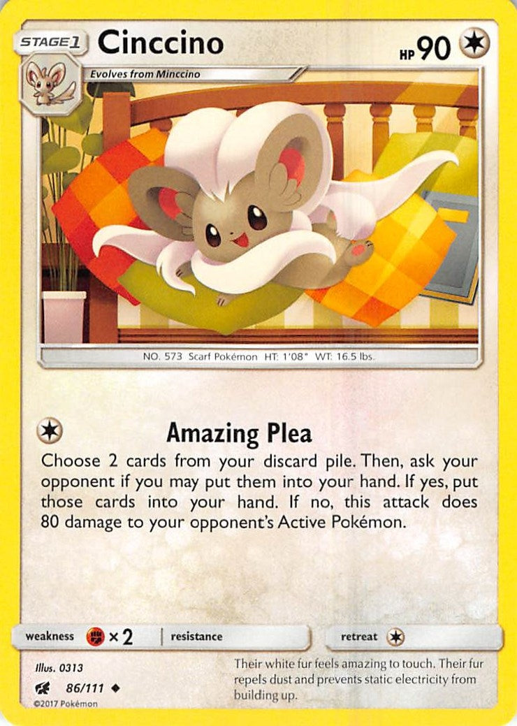 Image for Cinccino (86/111) (SM04) - Pokemon