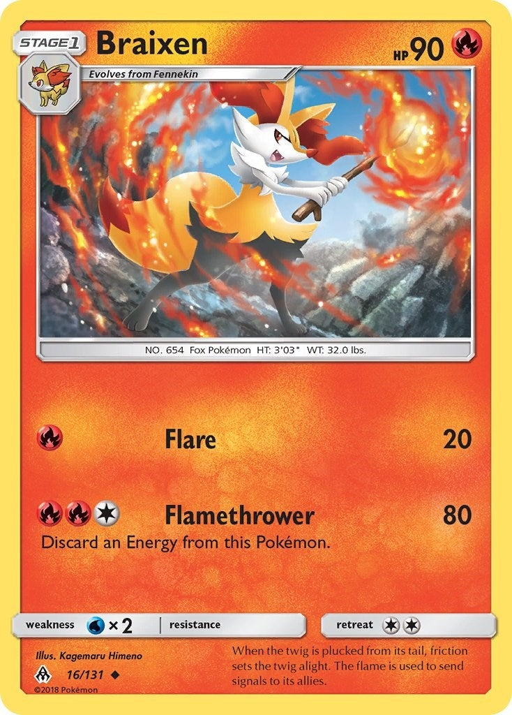 Image for Braixen (16/131) (SM06) - Pokemon