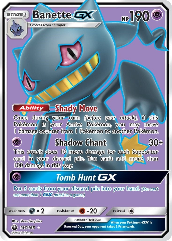 Image for Banette GX (Full Art) (157/168) (CES) - Pokemon