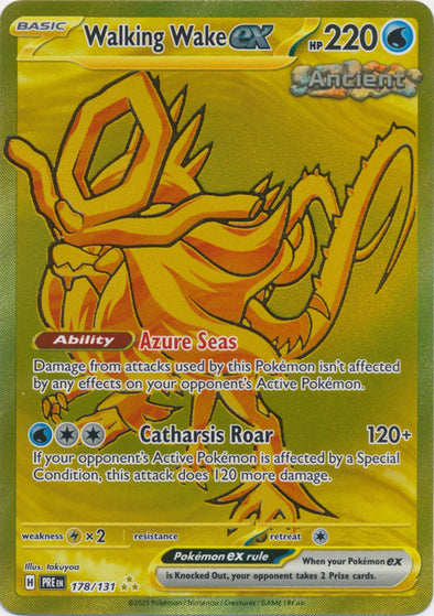 Walking Wake ex - 178/131 - Gold Secret Rare