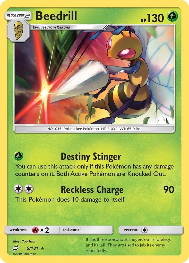 Image for Beedrill (5/181) (SM9) - Pokemon