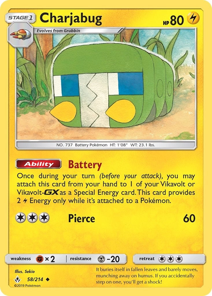 Image for Charjabug (58/214) (SM10) - Pokemon