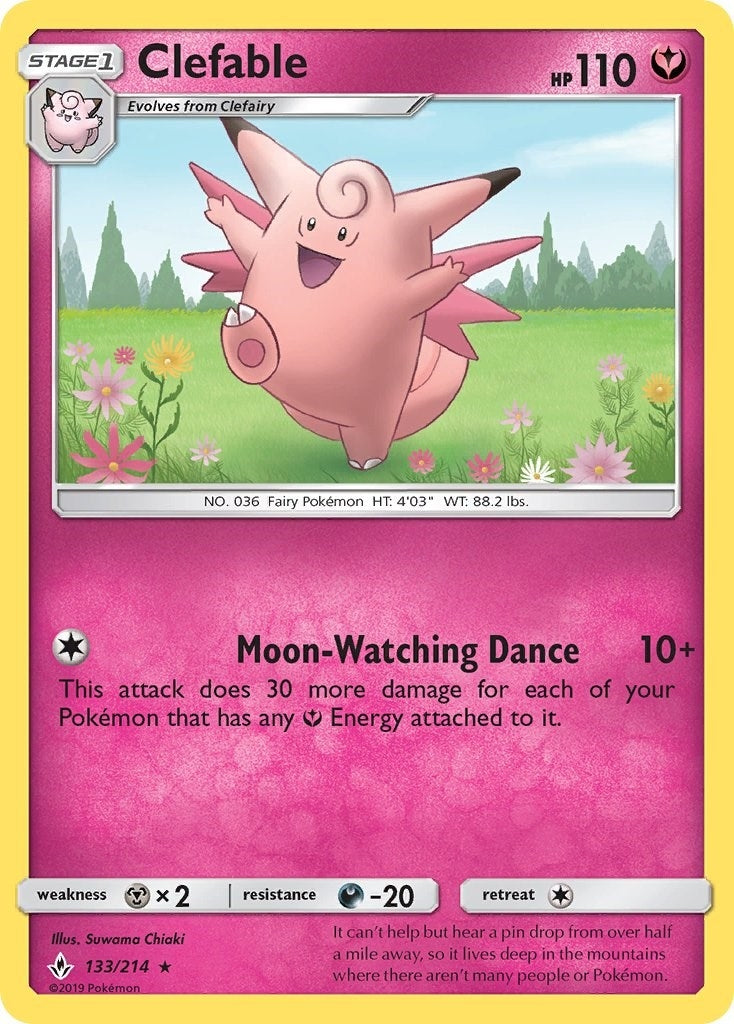 Image for Clefable (133/214) (SM10) - Pokemon