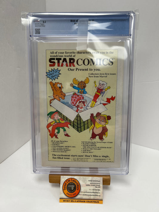 Web of Spider-man #1 (White Pages) {CGC 8.5}