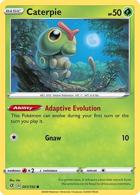 Image for Caterpie (001/192) (SWSH02) - Pokemon