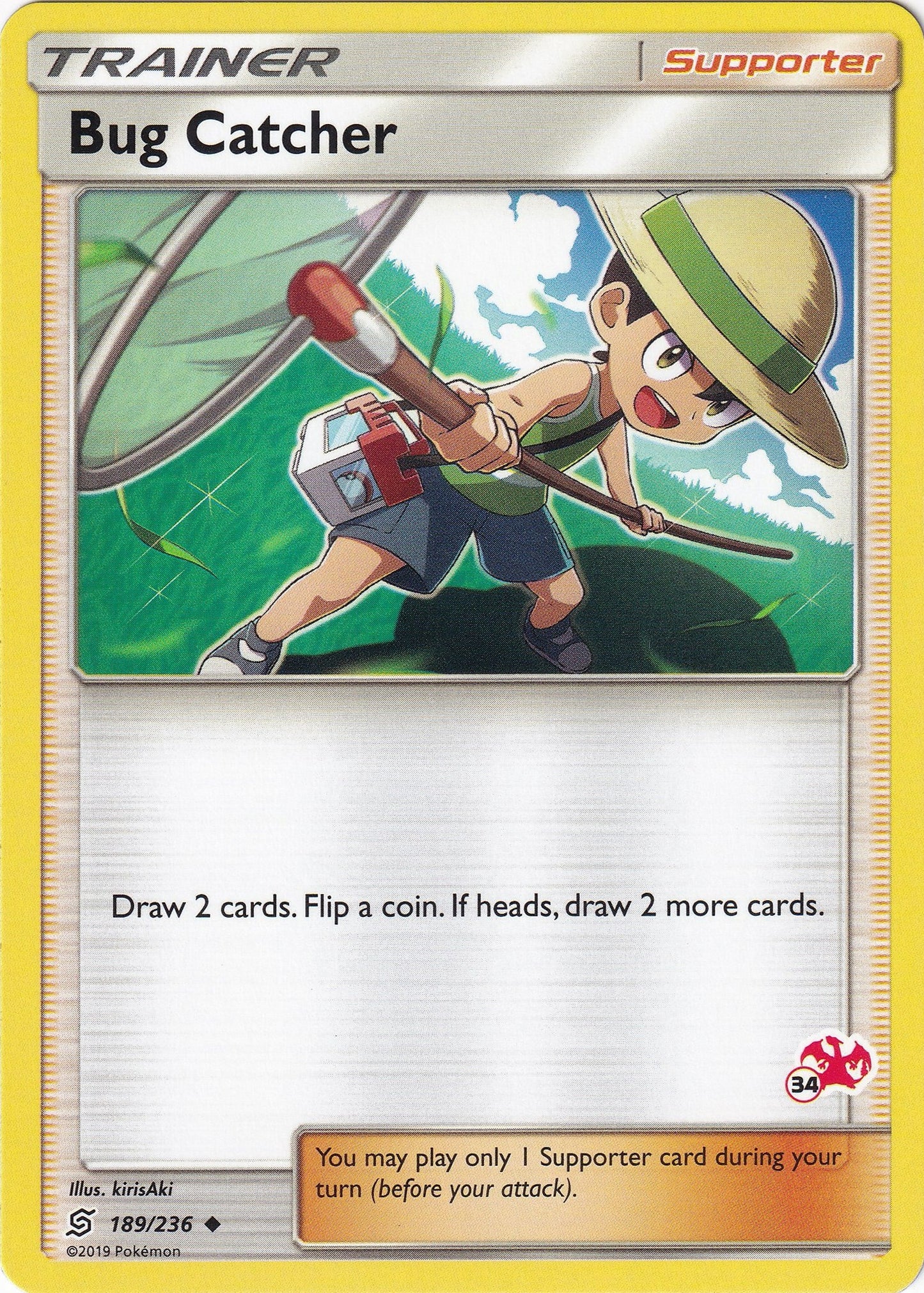 Image for Bug Catcher - 189/236 (#34 Charizard Stamped) (189/236) (BTA) - Pokemon