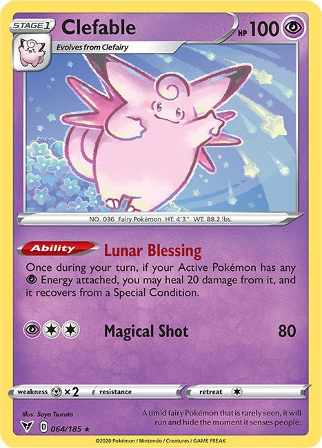 Image for Clefable (064/185) (SWSH04) - Pokemon