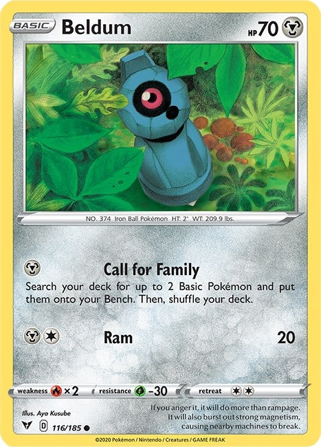 Image for Beldum (116/185) (SWSH04) - Pokemon