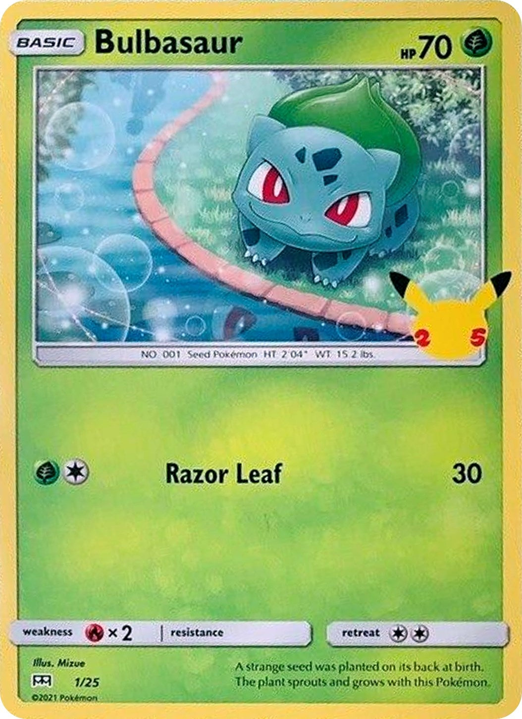 Image for Bulbasaur (001/025) (MCD21) - Pokemon