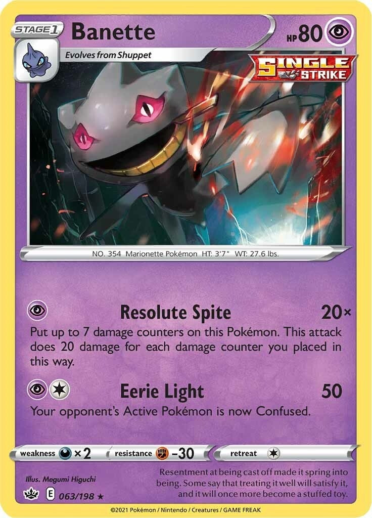 Image for Banette (063/198) (SWSH06) - Pokemon
