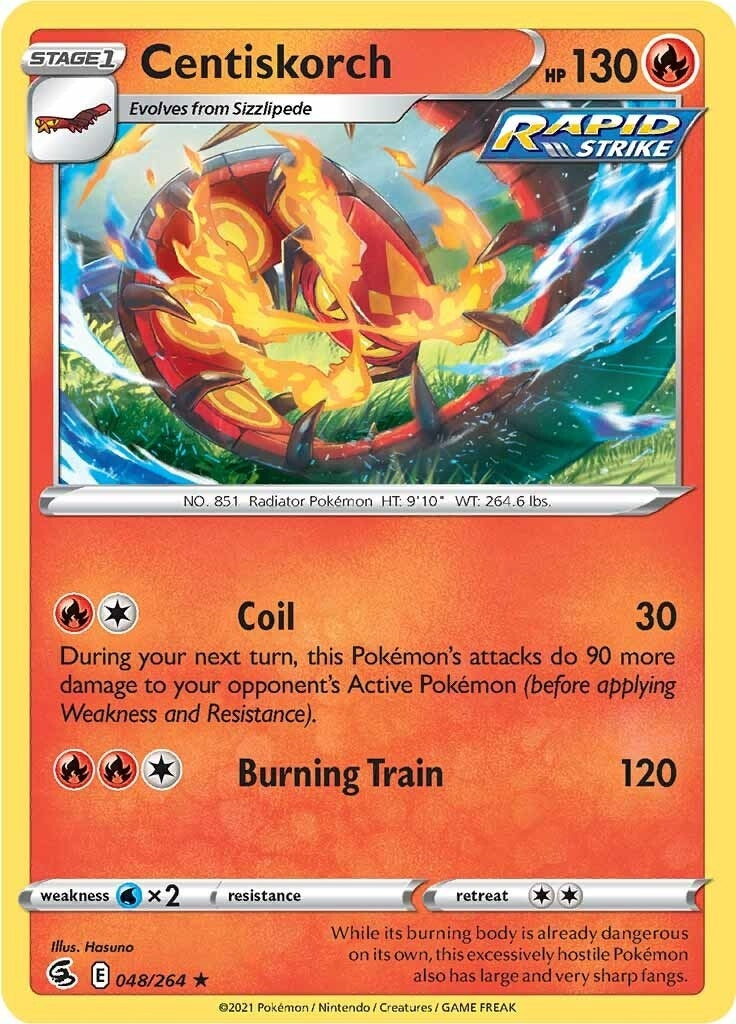 Image for Centiskorch (48) (048/264) (SWSH08) - Pokemon