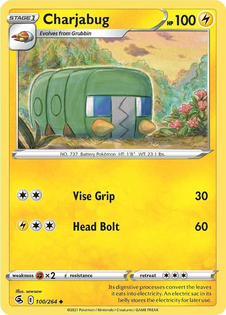 Image for Charjabug (100/264) (SWSH08) - Pokemon