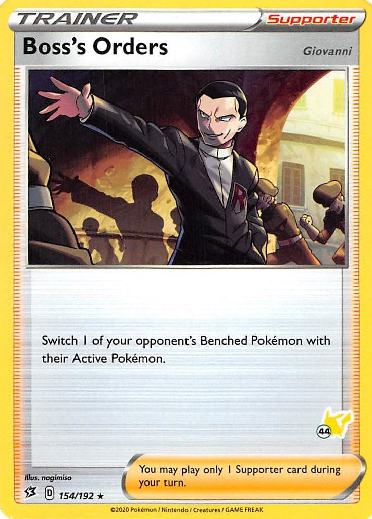 Image for Boss's Orders - 154/192 (#44 Pikachu Stamped) (154/192) (BA22) - Pokemon