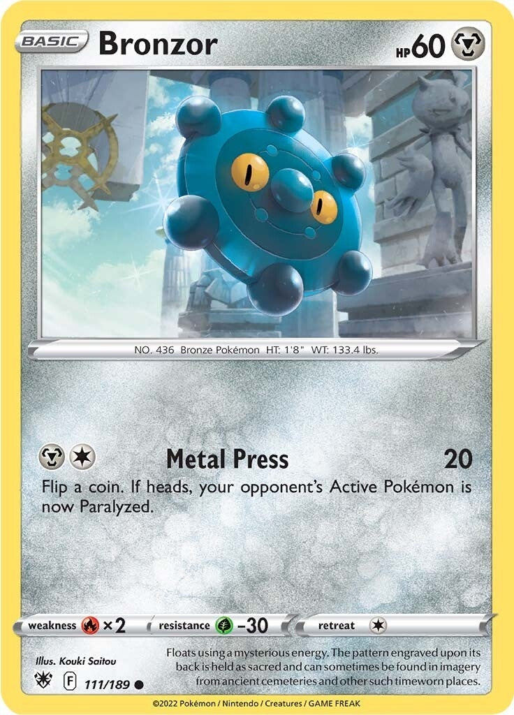 Image for Bronzor (111/189) (SWSH10) - Pokemon