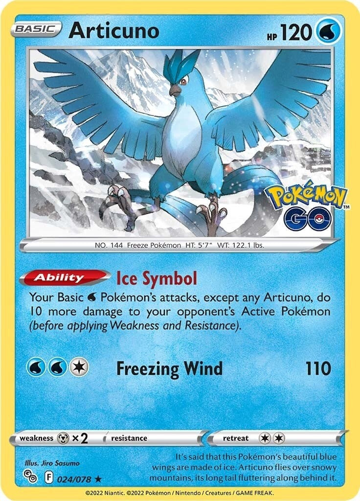 Image for Articuno (024/078) (PGO) - Pokemon