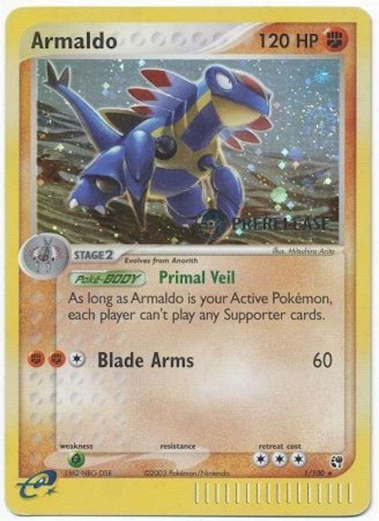 Image for Armaldo - 1/100 (Prerelease) (001/100) (MCAP) - Pokemon