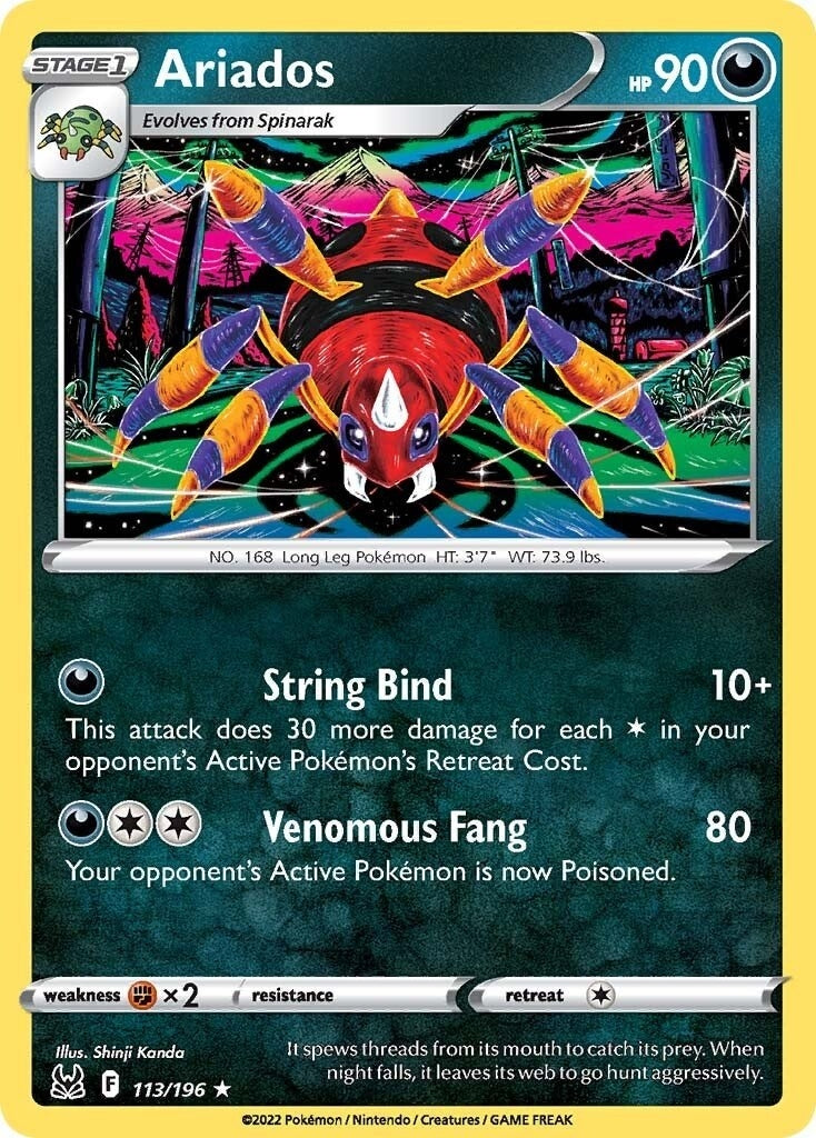Image for Ariados (113/196) (SWSH11) - Pokemon
