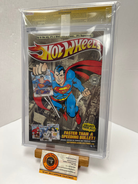 Superman #1 (White Pages) {CGC 9.8} Signed by George Perez