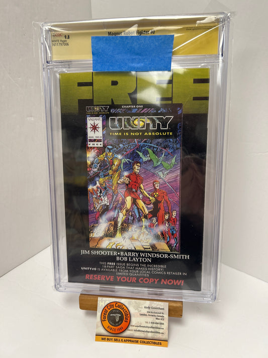Magnus Robot Fighter (White Pages) {CGC 9.8} Signed By Jim Shooter