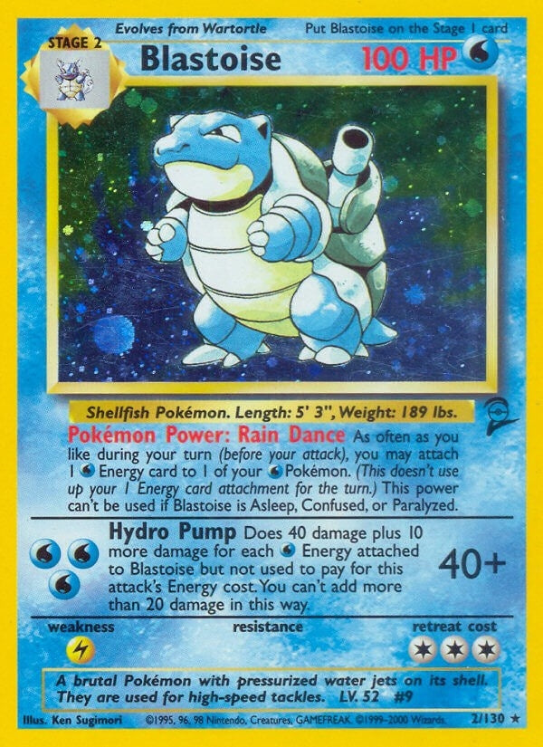 Image for Blastoise (002/130) (BS2) - Pokemon