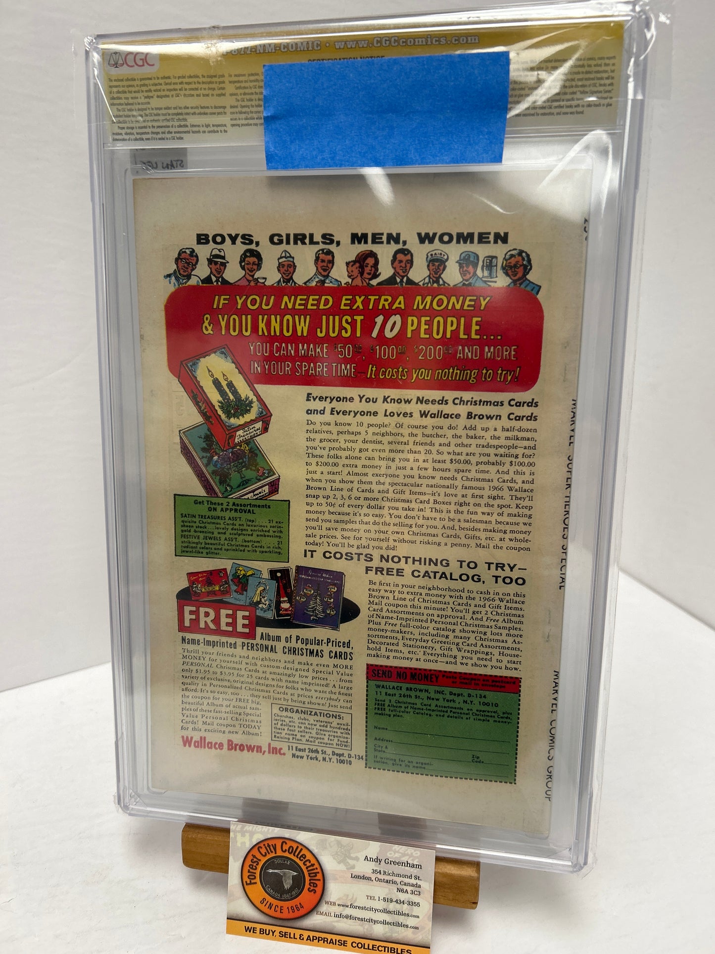 Marvel Super-Heros #1 (White Pages) {CGC 9.4} Signed by Stan Lee