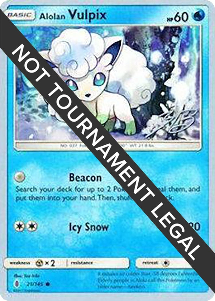 Image for Alolan Vulpix - 2017 (Zachary Bokhari) (21/145) (WCD) - Pokemon