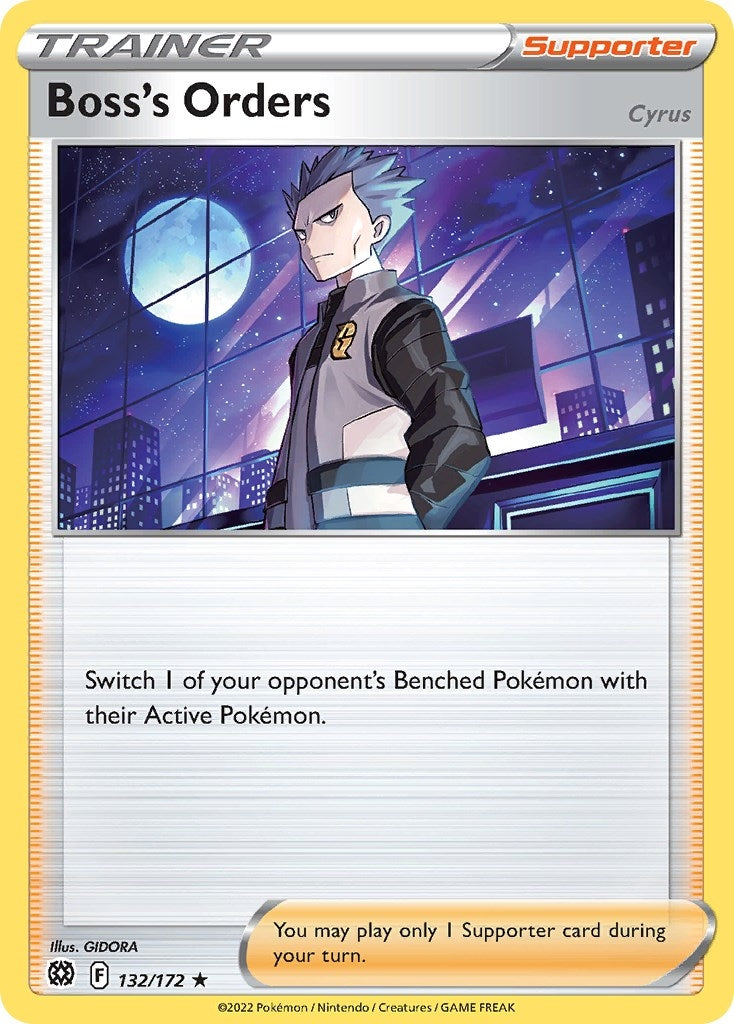 Image for Boss's Orders (Cyrus) - 132/172 (Cosmos Holo) (132/172) (MCAP) - Pokemon