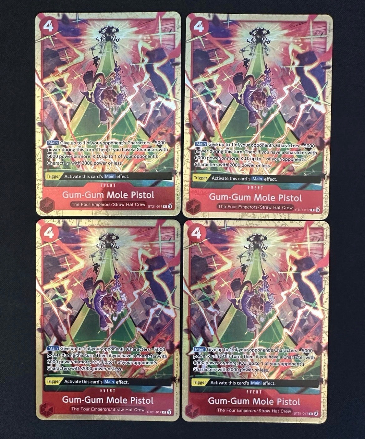 Playset Gum-Gum Mole Pistol ST21-017 Alt Premium Card Collection Vol 5 English.