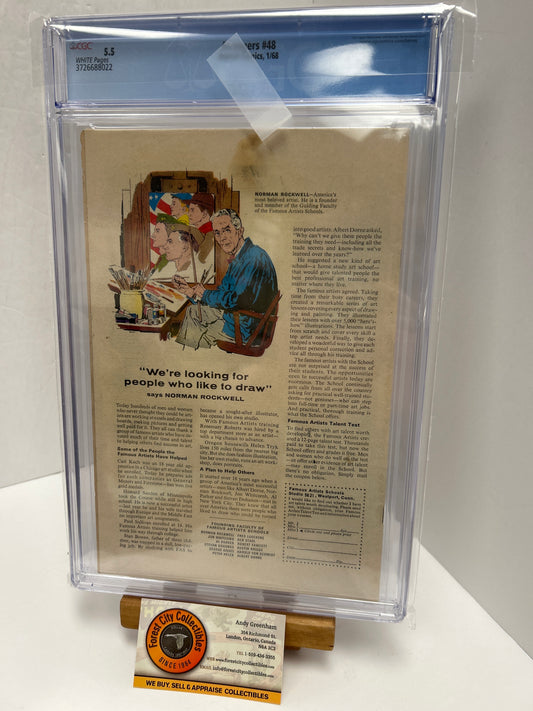 Avengers #48 (White Pages) {CGC 5.5}