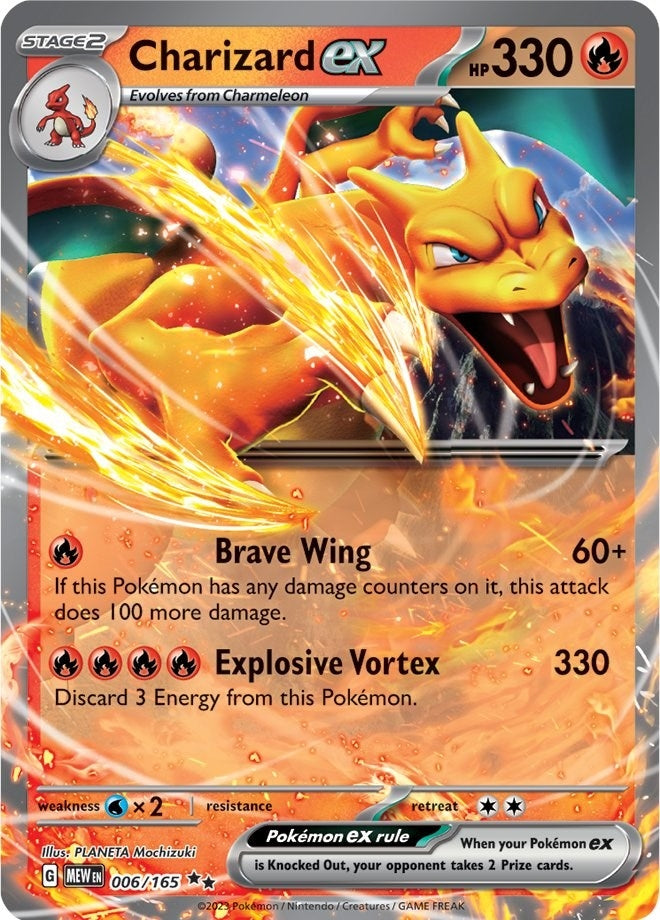 Image for Charizard ex (006/165) (MEW) - Pokemon