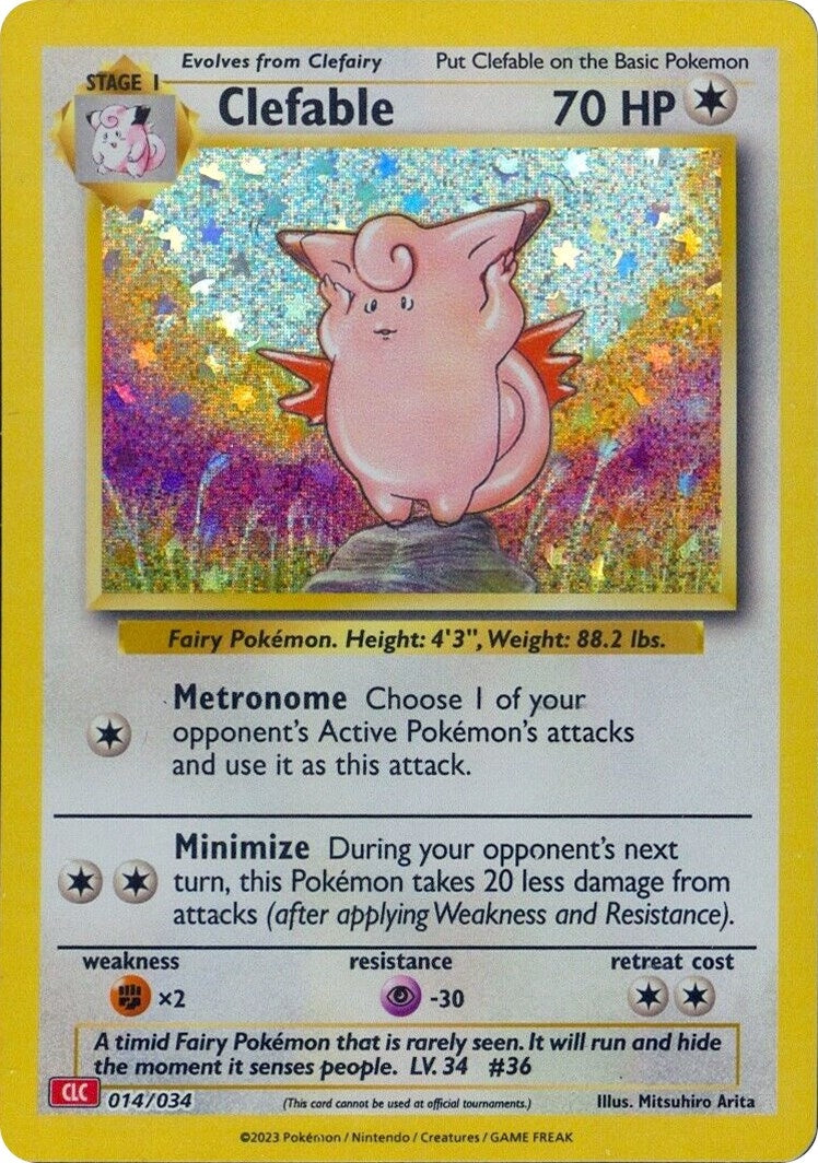 Image for Clefable (014/034) (CL) - Pokemon