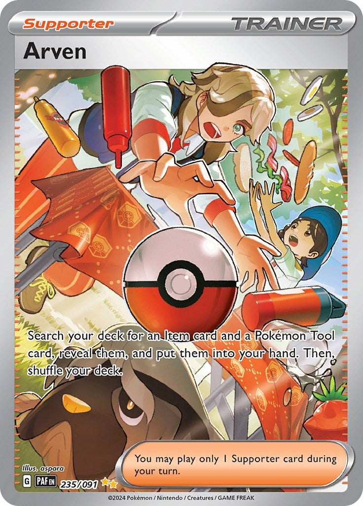 Image for Arven (235/091) (PAF) - Pokemon