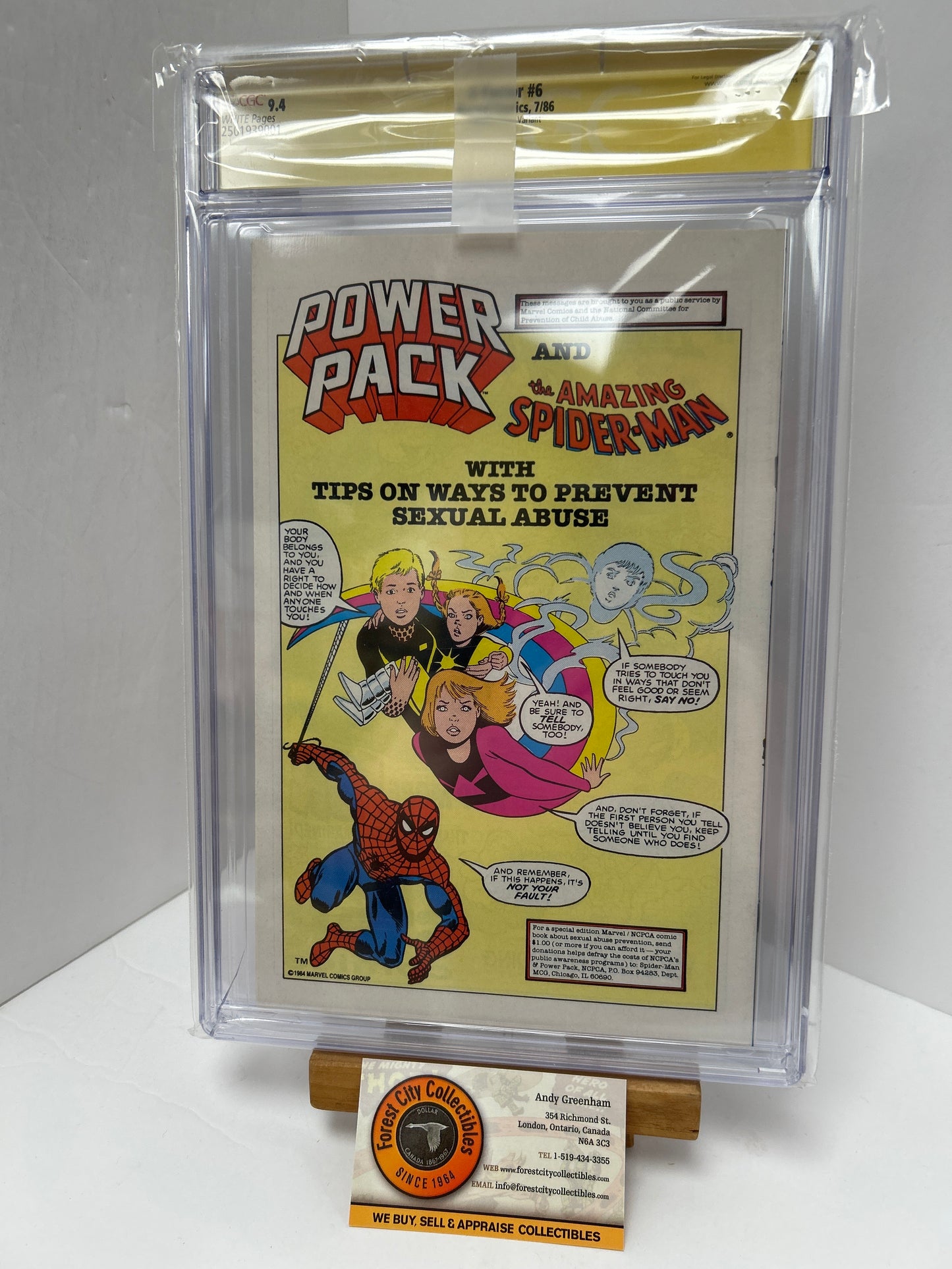 X-Factor #6 (White Pages) {CGC 9.4} Signed By Joe Rubinstein