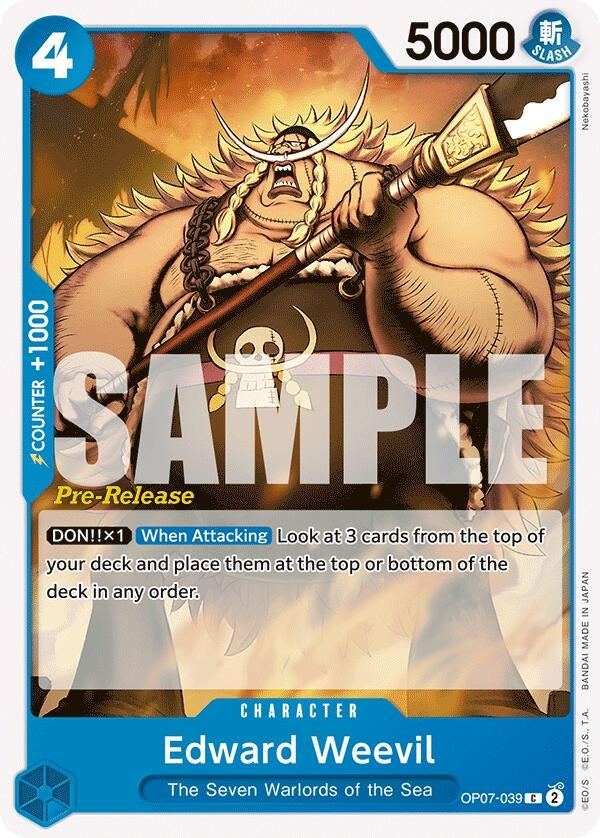 Image for Edward Weevil (OP07-039) (OP07 PRE) - One Piece Card Game