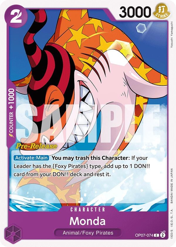 Image for Monda (OP07-074) (OP07 PRE) - One Piece Card Game