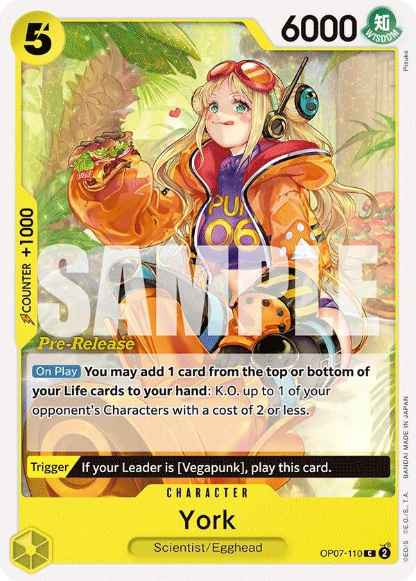 Image for York (OP07-110) (OP07 PRE) - One Piece Card Game