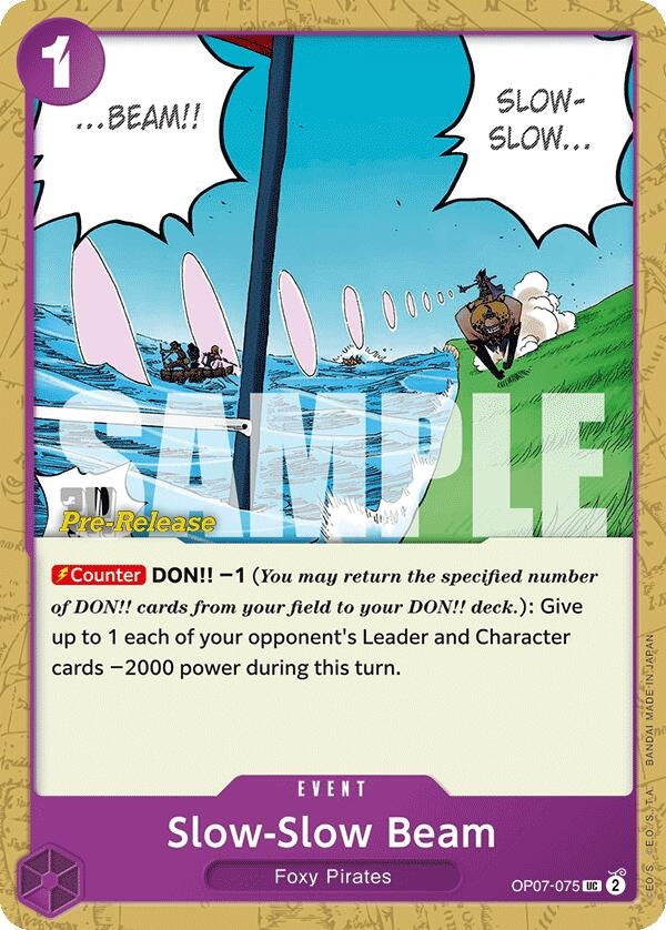 Image for Slow-Slow Beam (OP07-075) (OP07 PRE) - One Piece Card Game