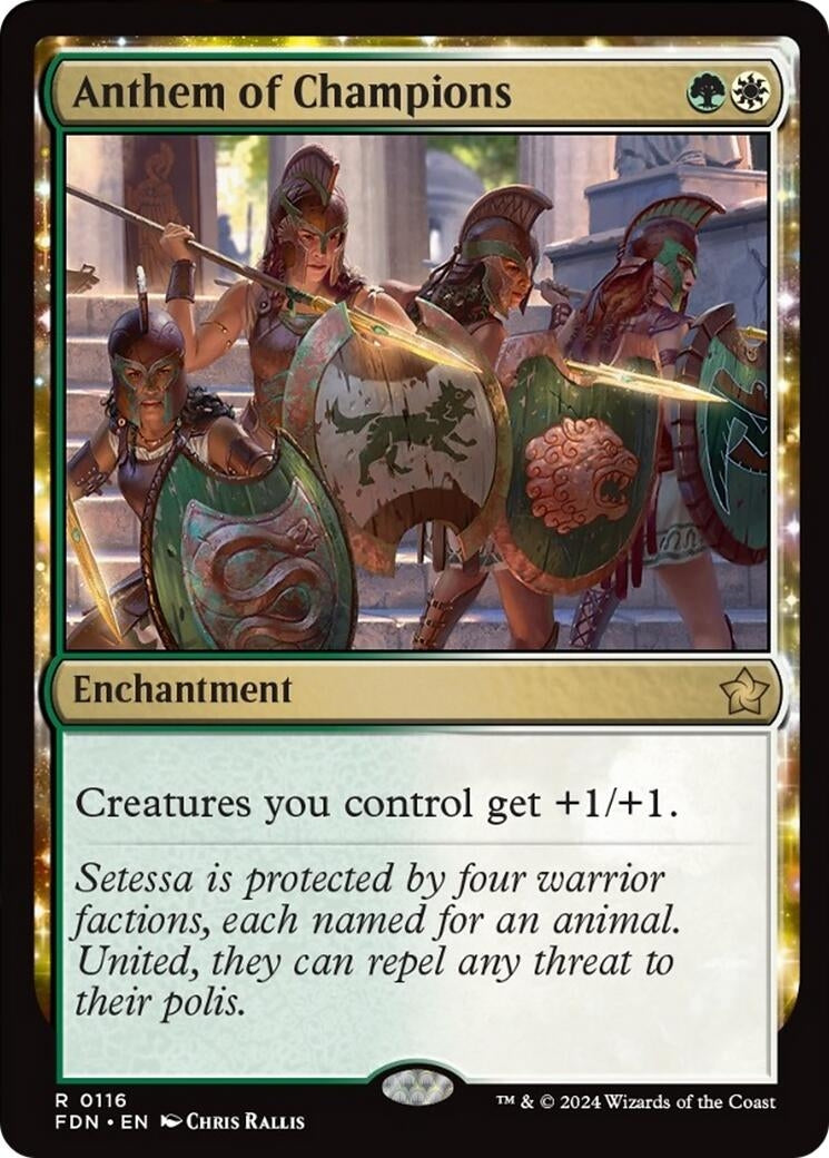 Image for Anthem of Champions (116) (FDN) - Magic: The Gathering