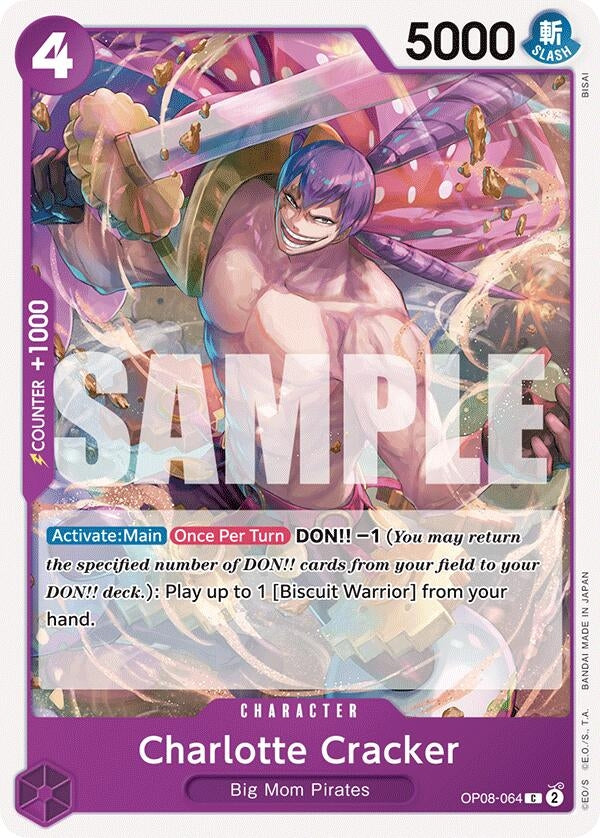 Image for Charlotte Cracker (OP08-064) (OP08) - One Piece Card Game