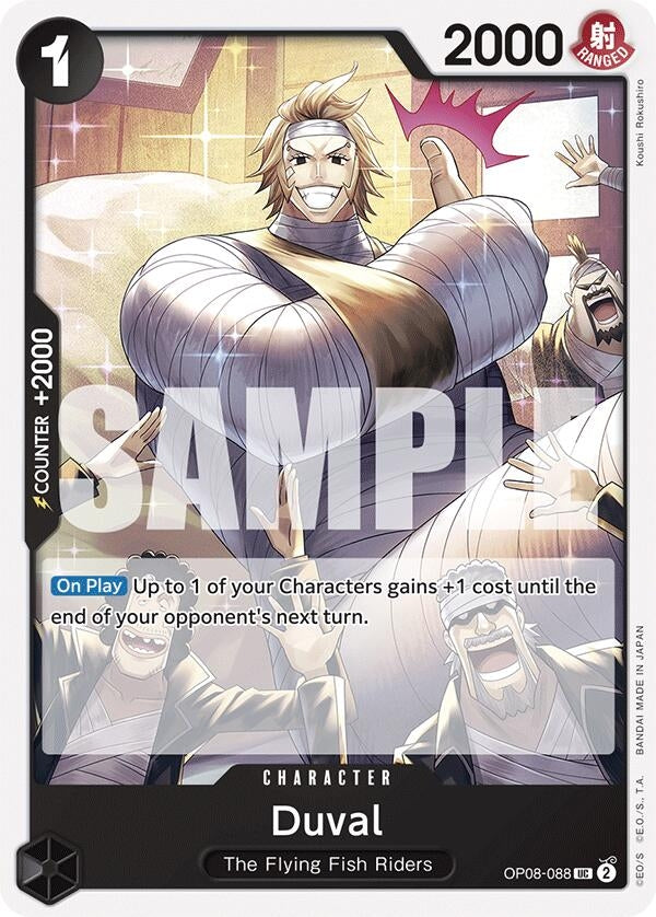 Image for Duval (OP08-088) (OP08) - One Piece Card Game