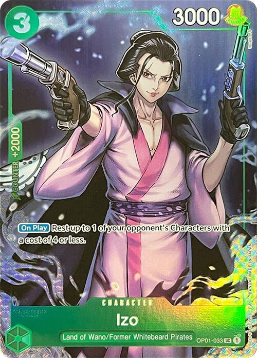 Image for Izo (Premium Card Collection -BANDAI CARD GAMES Fest. 23-24 Edition-) (OP01-033) (OP-PR) - One Piece Card Game