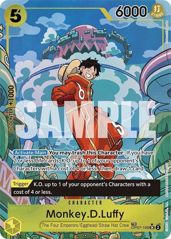 Image for Monkey.D.Luffy (TR) (OP07-109) (OP08) - One Piece Card Game