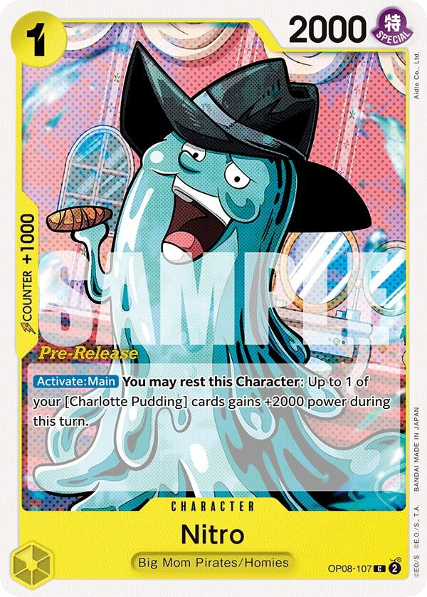 Image for Nitro (OP08-107) (OP08 PRE) - One Piece Card Game