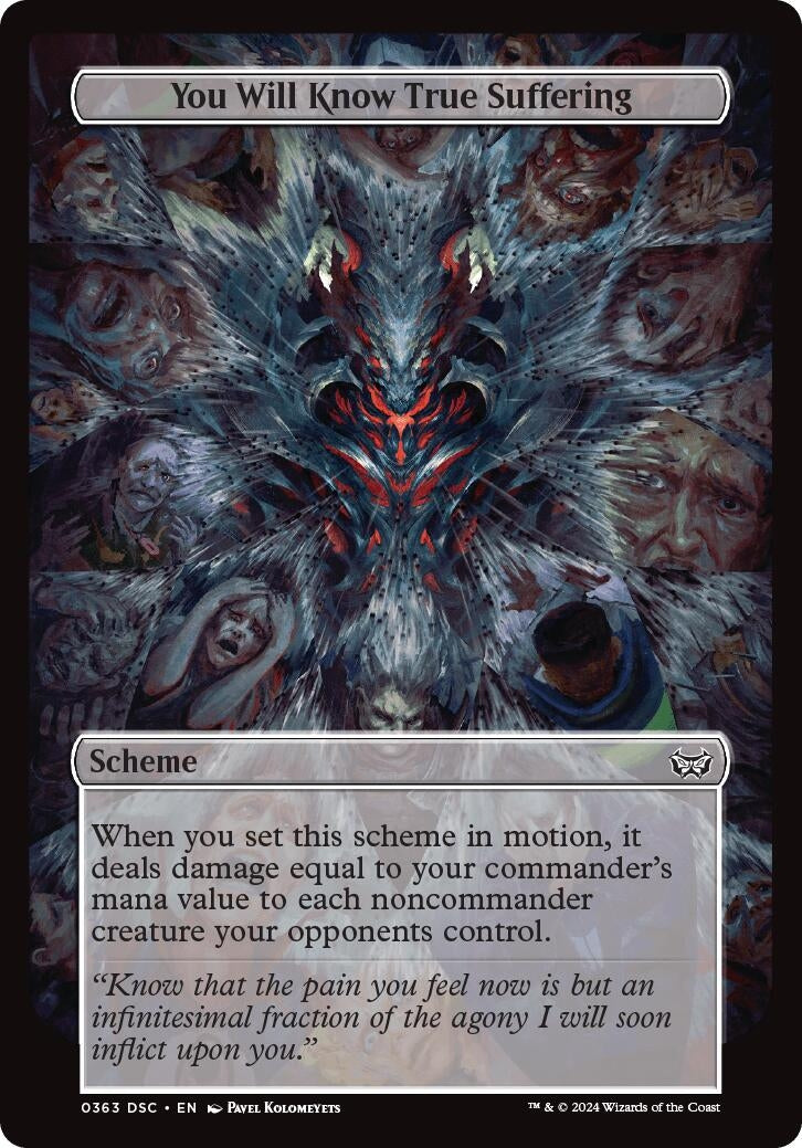Image for You Will Know True Suffering (Full Art) (363) (A:DSC) - Magic: The Gathering