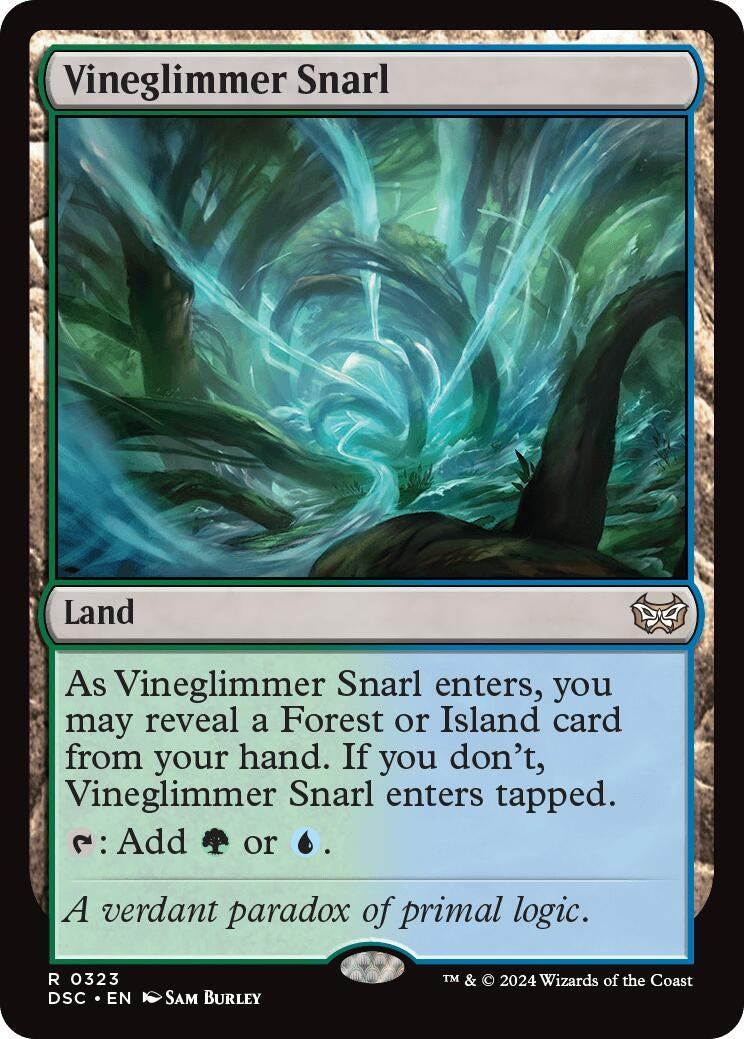 Image for Vineglimmer Snarl (323) (DSC) - Magic: The Gathering