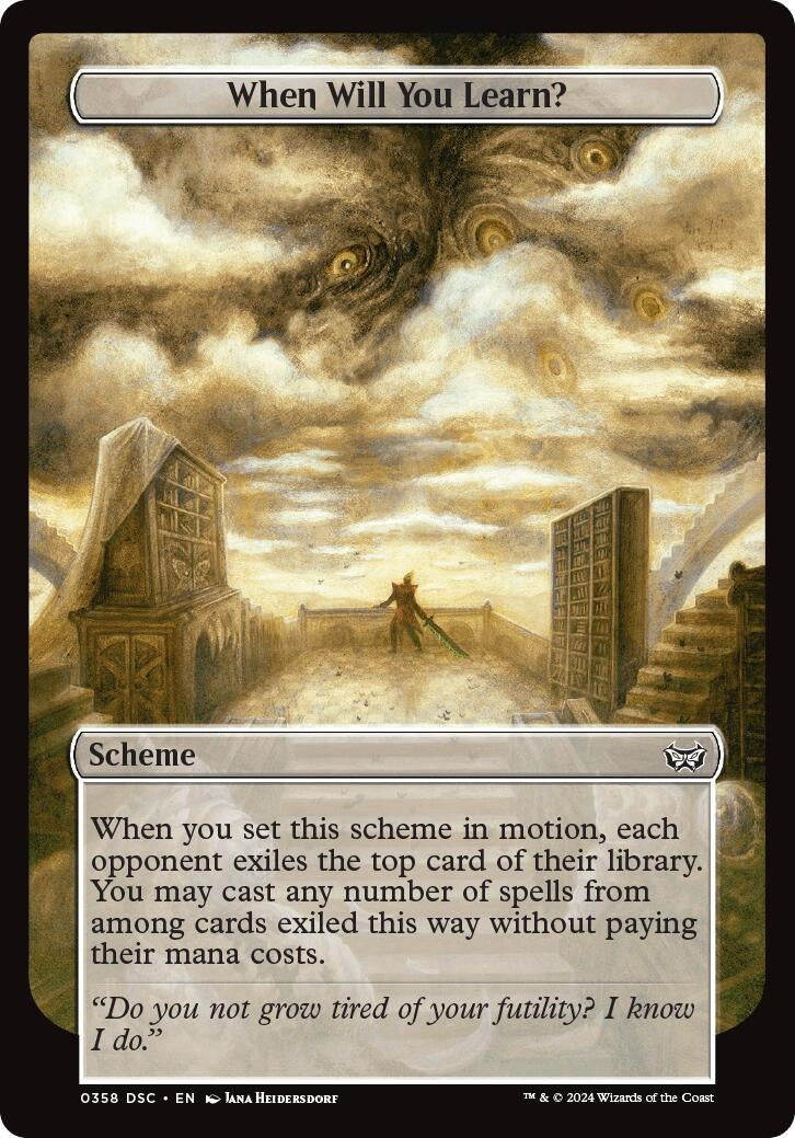 Image for When Will You Learn? (Full Art) (358) (A:DSC) - Magic: The Gathering